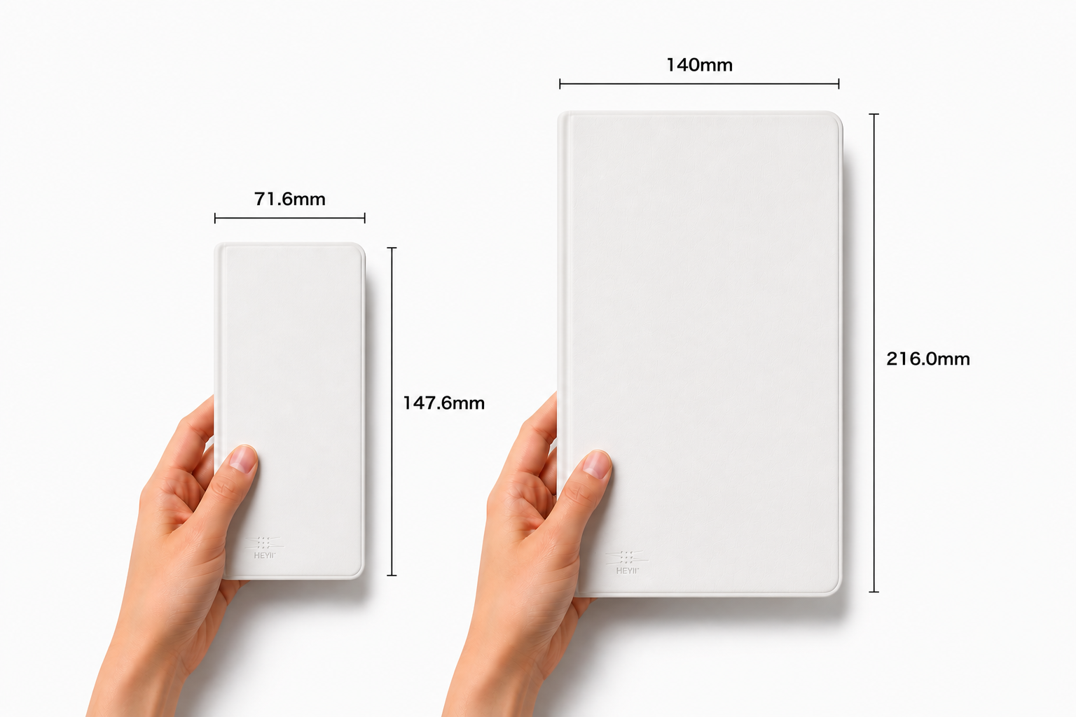 HEYfold Mini vs Essential サイズ比較